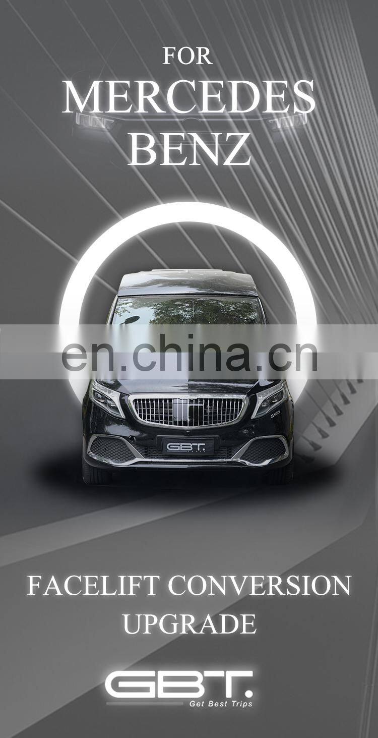 GBT drop shipping car accessories mercedes vito maybach style body kit for vito w447 facelift for mercedes vito v class body kit