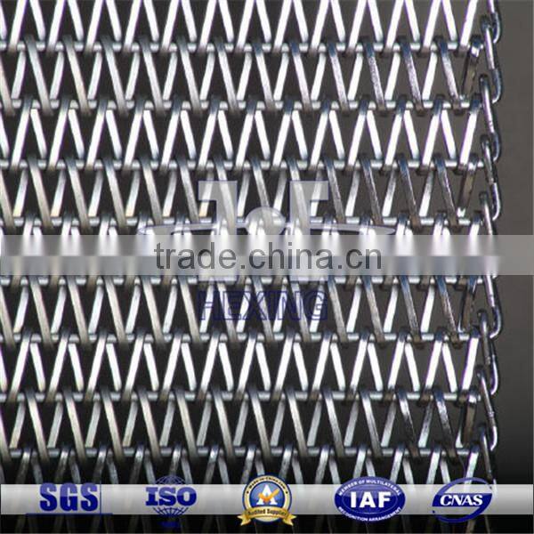 304 Stainless Steel Balanced Weave Chain Conveyor Belt