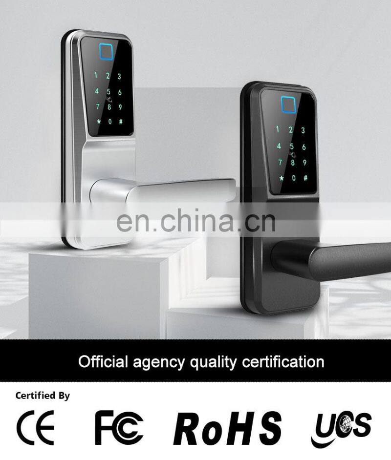 Wifi Ttlock Apps Intelligent Biometric Smart Lock Price Electronic Digital Smart Fingerprint Door Handel Lock For Security Home