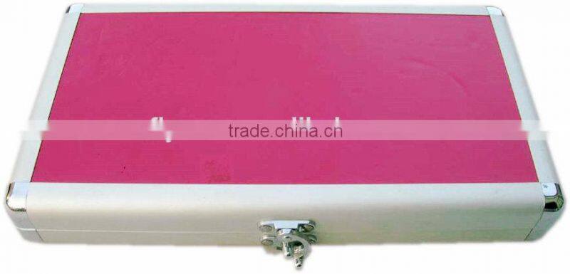 personalized cd case aluminum frame waterproof shell square cd tin case with cd bag inside