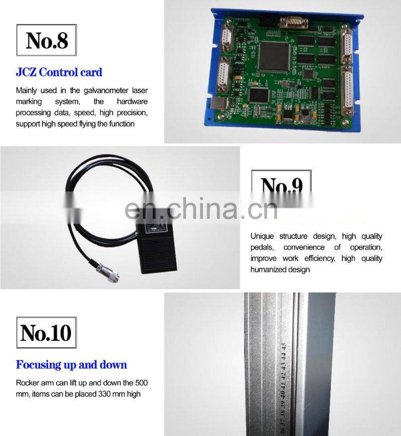 20W 30W 50W fiber laser marking machine rings engraving machine laser marking machine for stainless steel