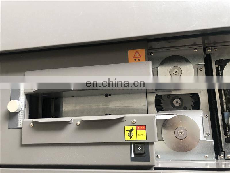 UK5 semi automatic Hot thermal glue spine book binder, hotmelt eva glue notebook binding machine