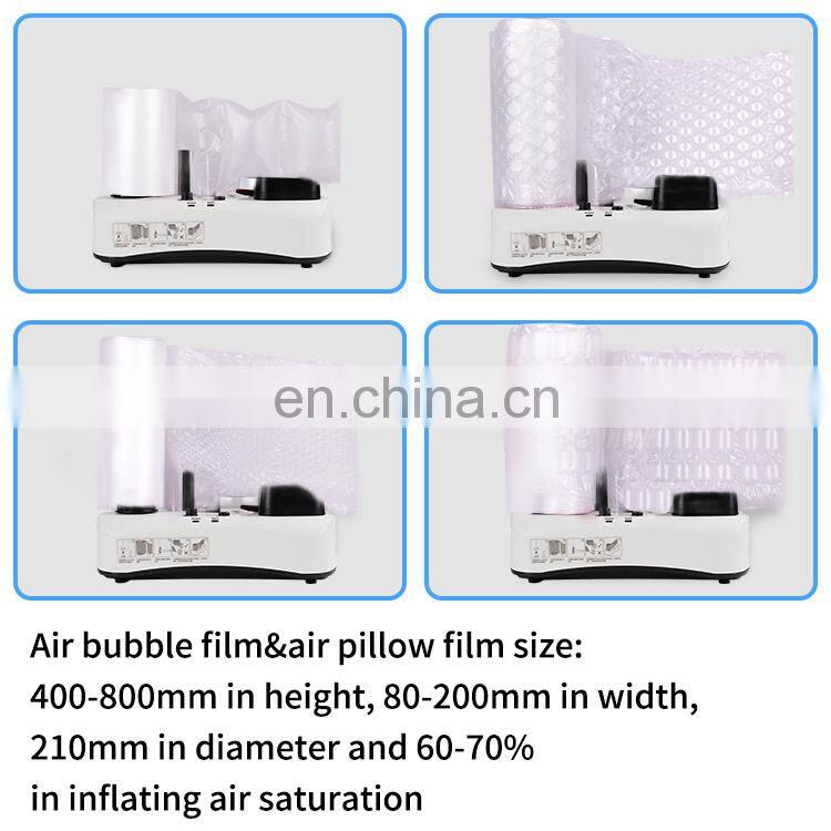 Wholesale Inflated YE300+ Sealing Bubble Film Roll Desktop Filling Protective Packaging Wrap Air Cushion Machine