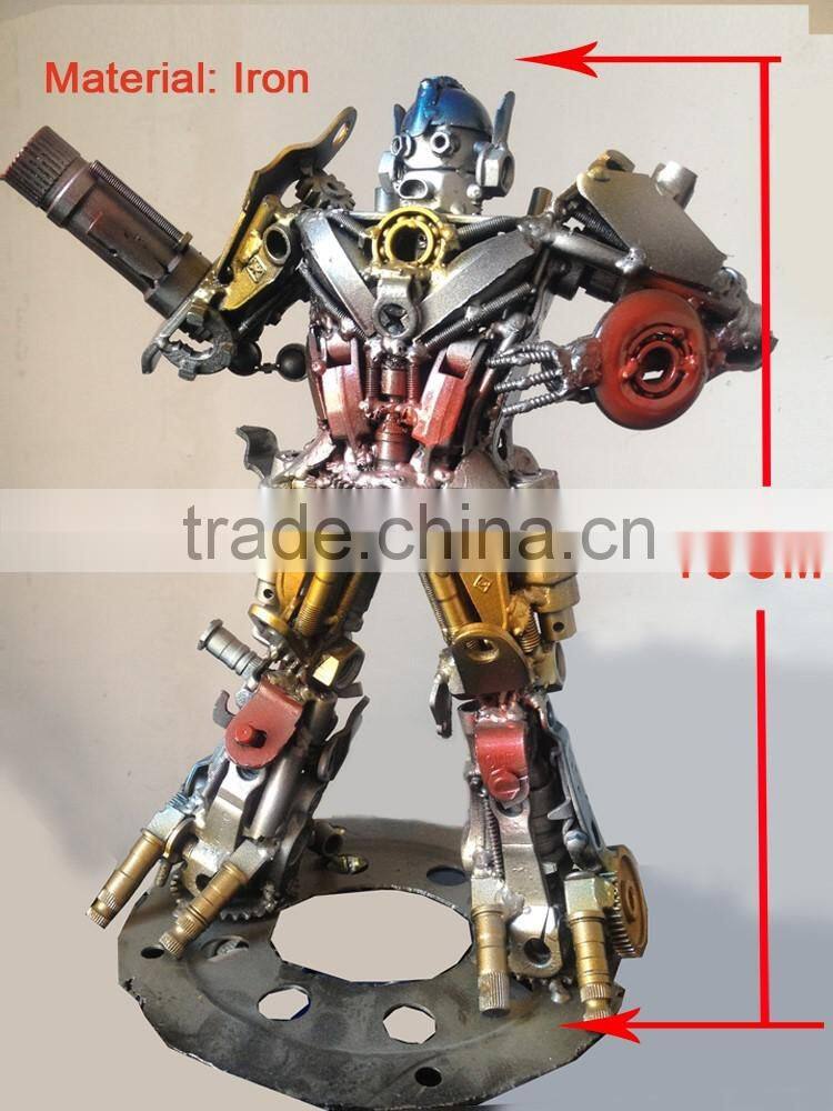 Iron sculptures Indoor metal Sculpture for hotel decoration