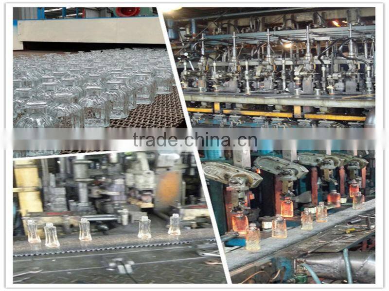 empty glass body cream jar with aluminum cap