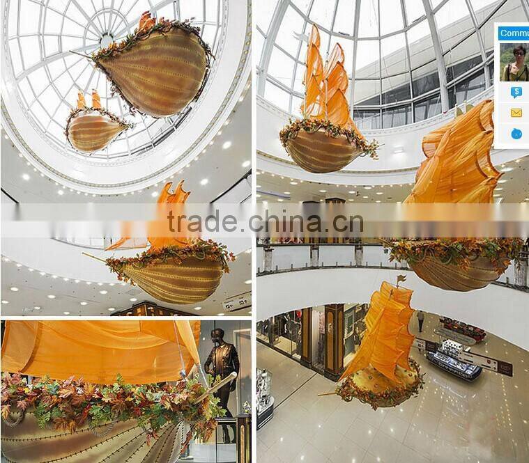 shopping mall hotel decoration christmas decoration Sailing ship sea rover