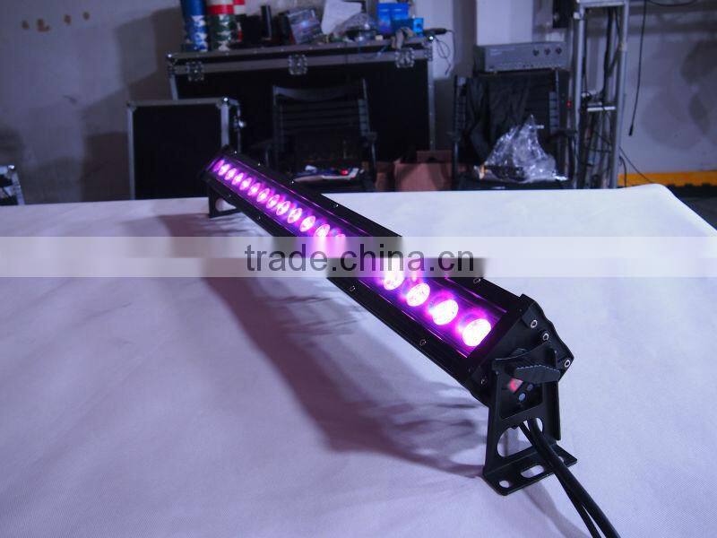 12W*18 uniform color mixing 1 meter waterproofr led bar wall washer for stage outdoor led wall washer led stripe outdoor