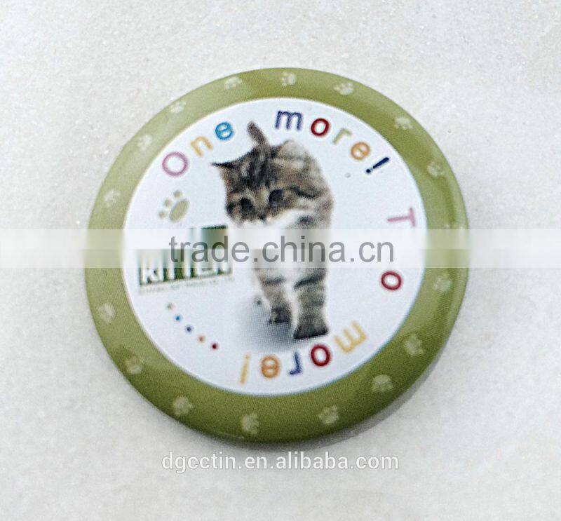 Nice printed tin badge with CMYK