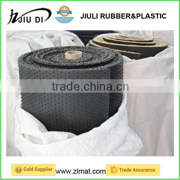 Anti-slip little foot printed pvc coil bath mat