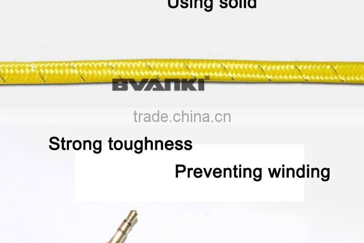 new products 2016 Quality nylon braided Aux cable 3.5mm male male colorful audio cable bulk buy from china