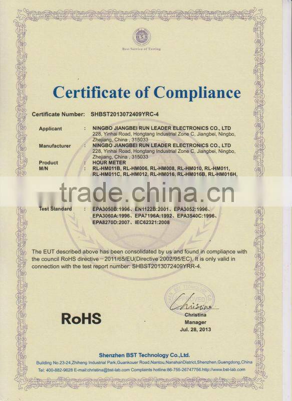 Digital Waterproof Re-settable Hour Meter With Maintenance Service For Boat,Motocross,Jet Ski,Mower