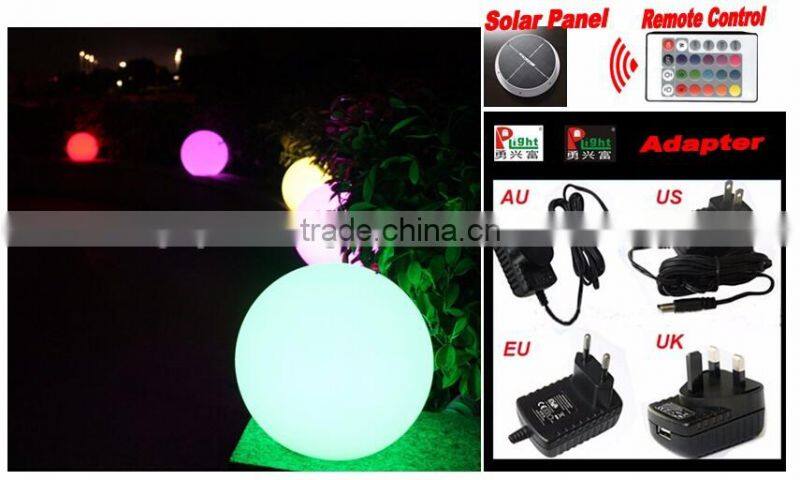 Solar LED light ball with remote control YXF-400S2