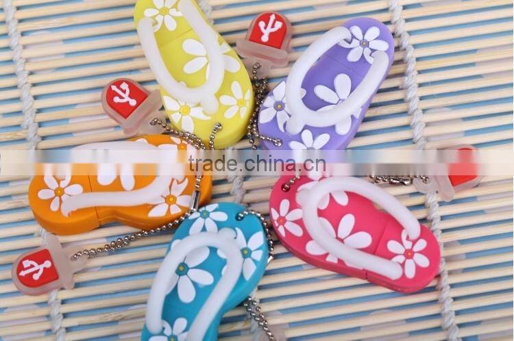 Small slippers cartoon 128 usb flash driver custom usb flash driver