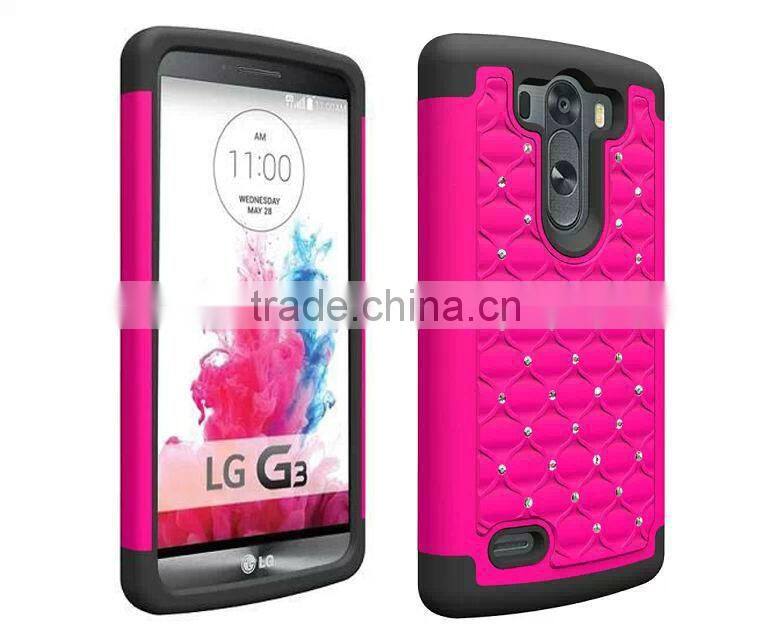 Fashion Allure Diamond Bling back case cover for LG G3
