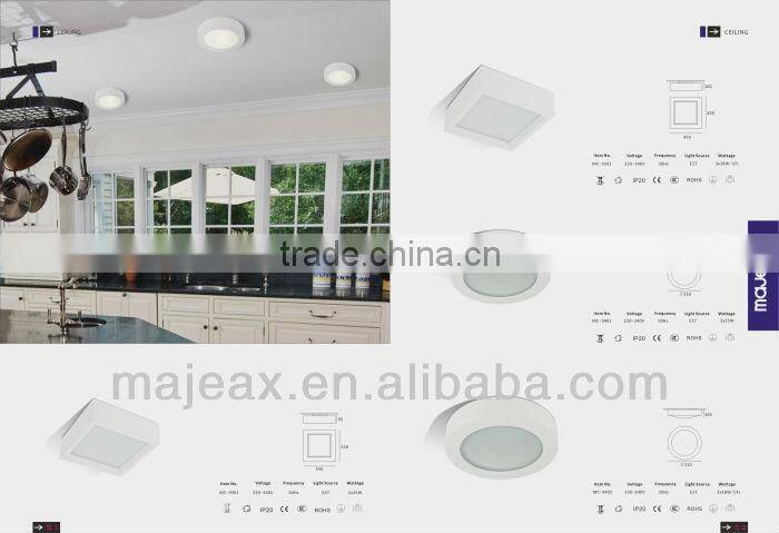 surface mounted gypsum indoor sensor ceiling lamp