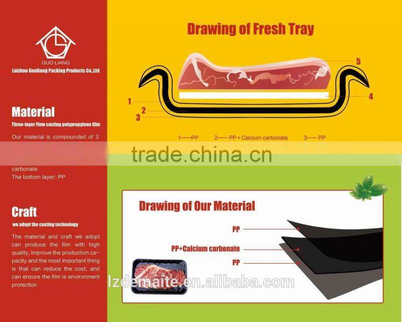China Professional Manufacturer&Exporter With Absorbent Pad Plastic PP Meat Tray
