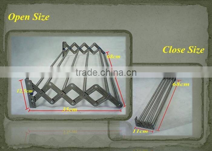 New Product For 2015 Steel Wall Mounted Folding Clothes Drying Rack