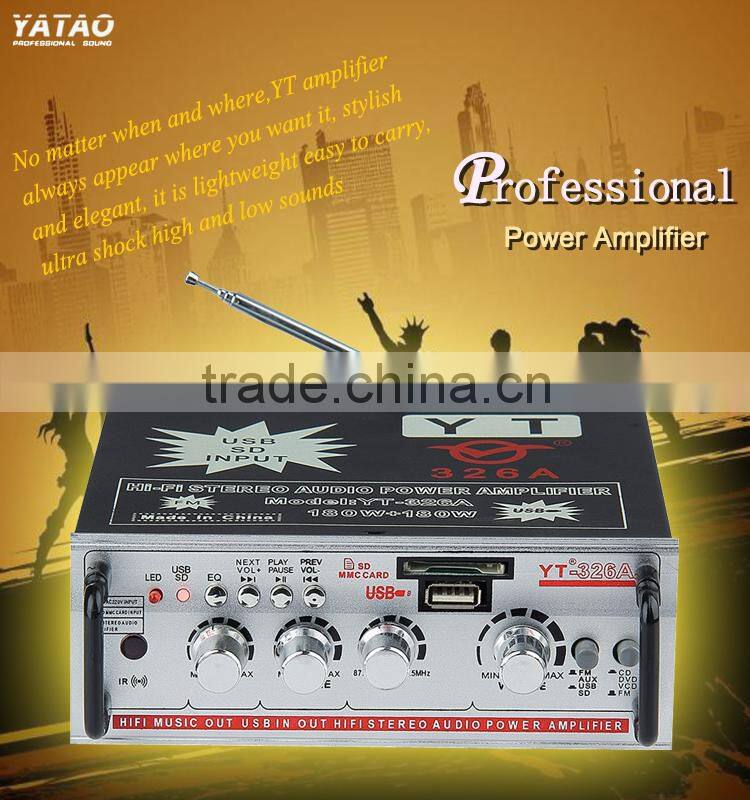 China hot sale amplifier YT-326A support CD/DVD/VCD input HOT!!!Top sell