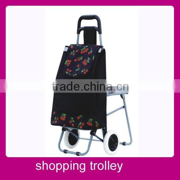 Easy fold trolley travel bag with chair for sale