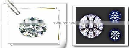 1.5mm round shaped orange shining cz synthetic stones