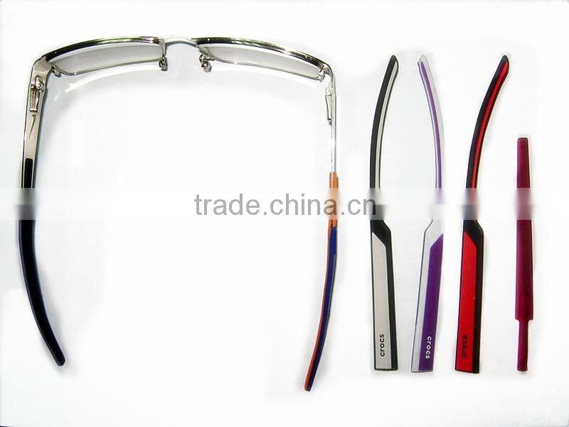 leg of glasses skid resistance antiskid silicone double-deck double layer glasses frame