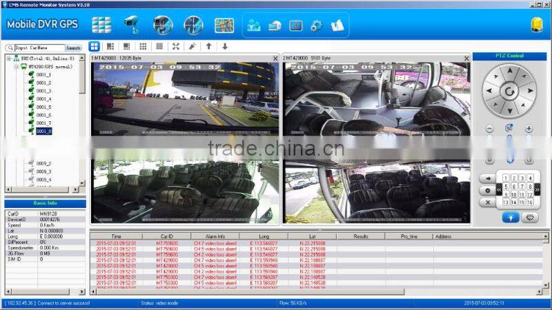 Teswell 4ch hdd 1080P hd SDI mobile dvr for bus with GPS WIFI 3G for vehicle security system 4G mdvr