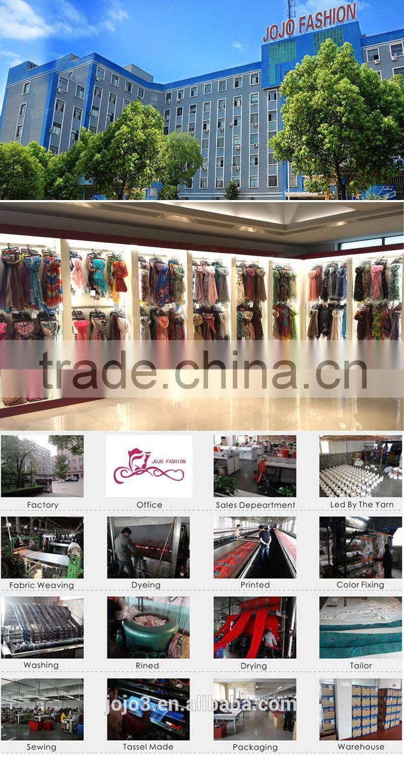 Elephant printing plain jersey cotton muslim long scarf hijab scarf