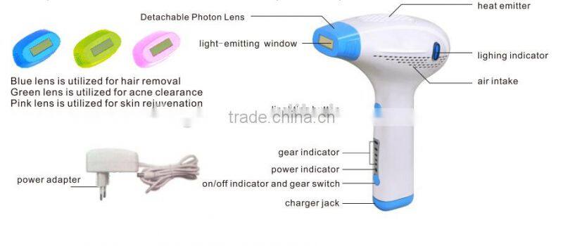 Hot Sale 3 in 1 hair removal pulsed light New Hair Loss Treatment