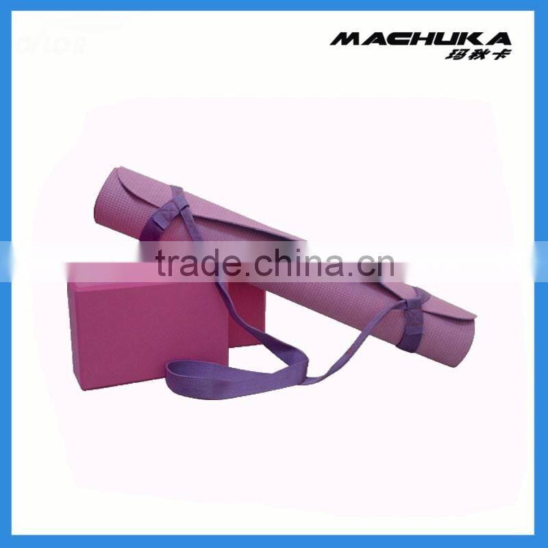 MACHUKA Custom Colorful Yoga Series Set 1 Yoga Mat and 2 Yoga Block Brick