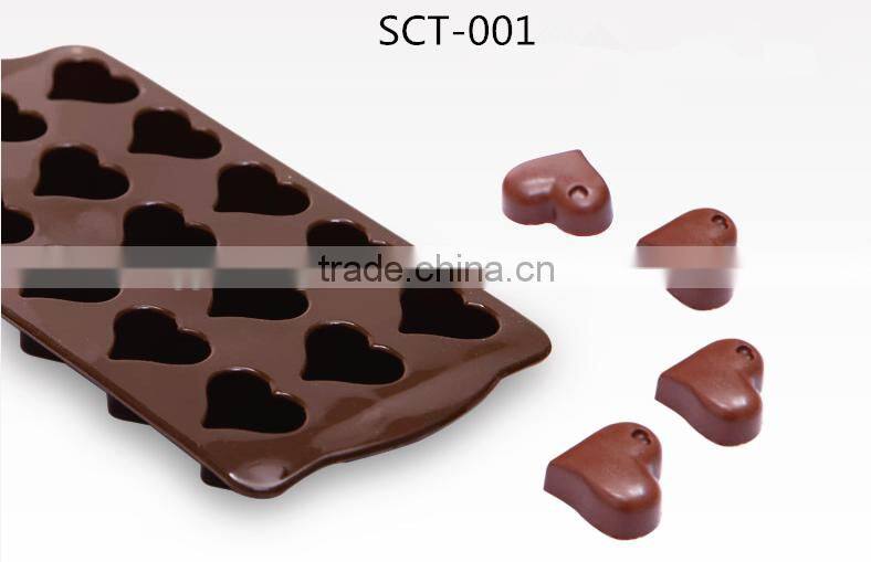 2016 Hot sale food grade FDA and LFGB Cute animal of pig shape silicone chocolate mould and ice cube tray