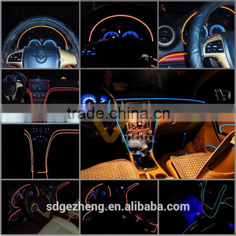 Wholesale el wire earphones with mic flowing light led running light headphones for smartphones in United Kingdom Poland China