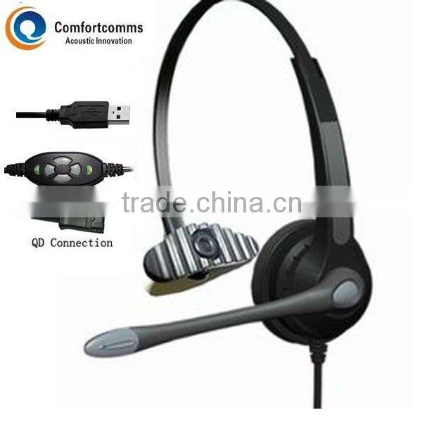 Call center usb echo cancelling headsets HSM-900RPQDUSBC