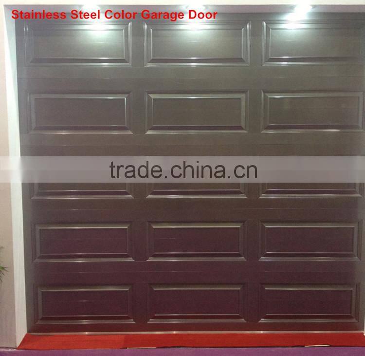 WHITE color overhead garage door with window Automatic Remote Controlled overhead garage door opener Galvanized steel /Aluminum