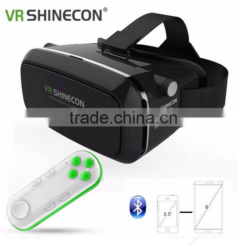 VR Shinecon 3D Glasses Universal VR Box Virtual Reality Google Cardboard Video Headset Helmet