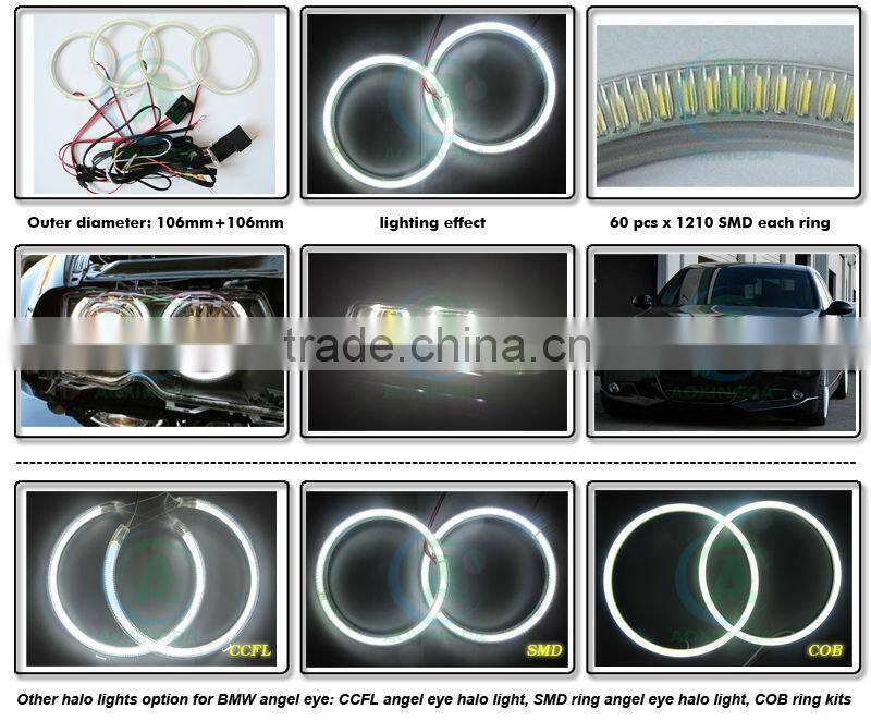 E46 2D coupe SMD ring angel eye halo light kit