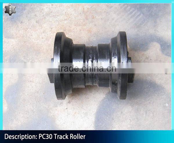 Mini Excavator Undercarriage Parts PC30 Track Roller Bottom Roller With High Side