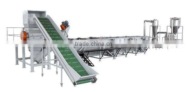 Waste PET plastic bottle/flakes washing/recycling line/PP PE waste plastic film washing machine/recycling line