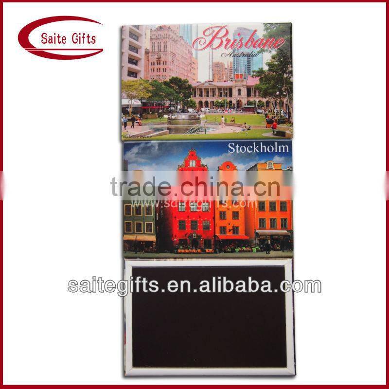 Promotional gift Tinplate fridge magnet