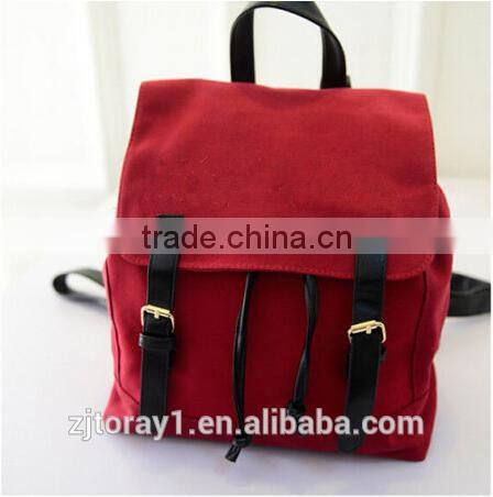 Stylish Casual Canvas School Backpack Lunch Shoulder Bags For Teenager Girls