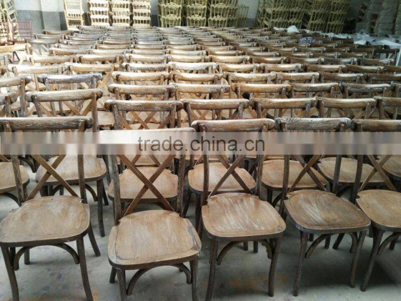 nature wood cross x back dining chair