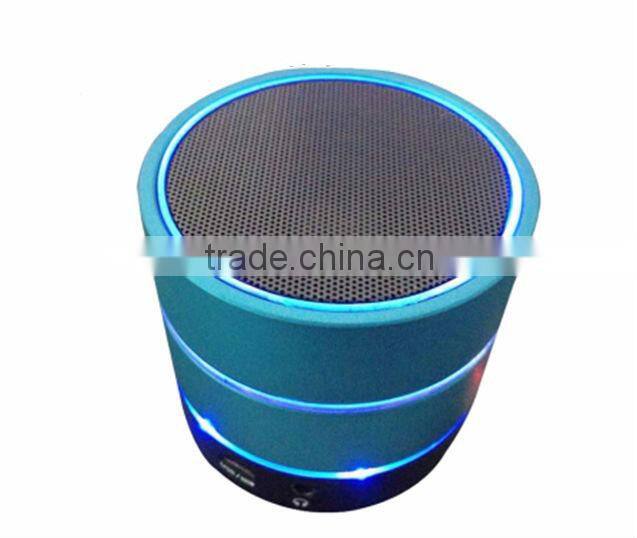 Red ball shape portable mini wireless bluetooth led speaker with fm radio