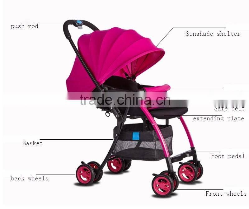Baby Pram with lightweight.One hand folding pram/baby stroller