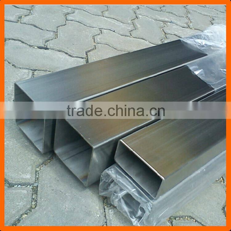 Top quality 304 stainless steel rectangular tube