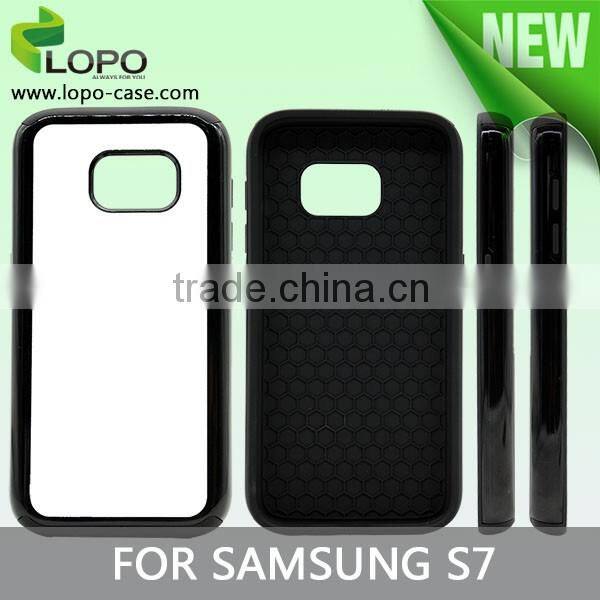 The newest sublimation printed TPU 2 in 1 smartphone cover for Samsung S7