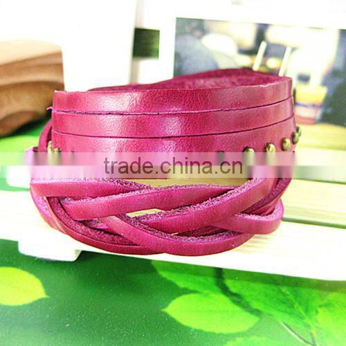 New arrival top design leather pirate bracelets