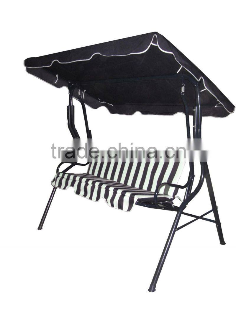 Popular outdoor garden swing chair with three seats