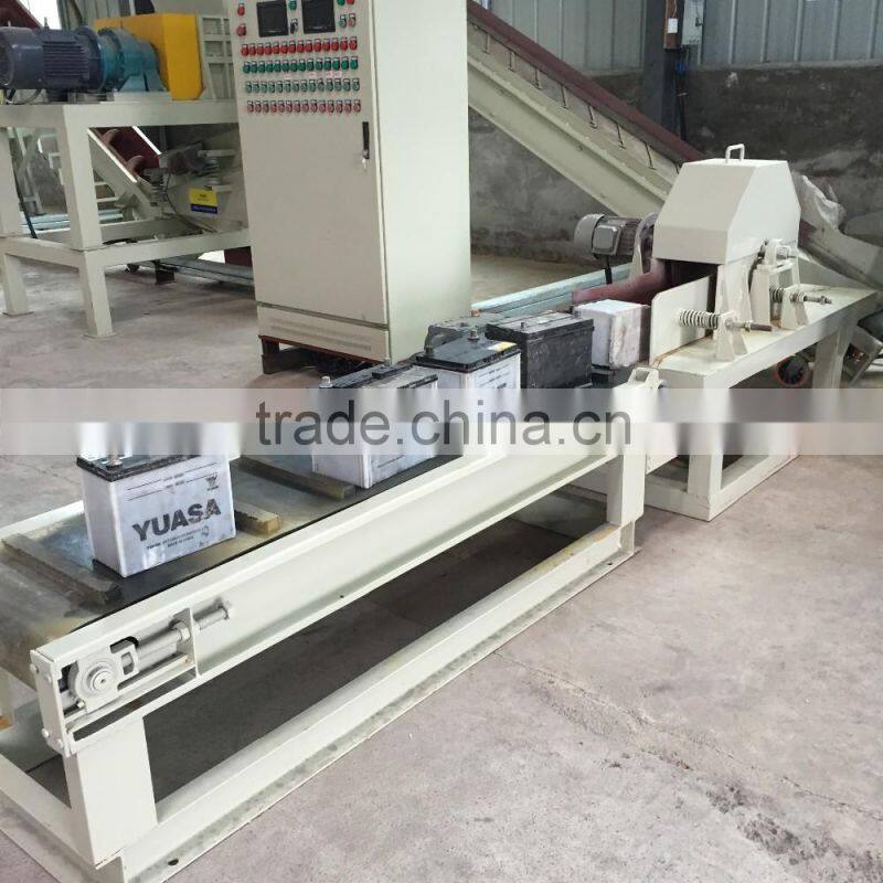 Used lead acid battery plastic shell cutting machine for battery recycling plant