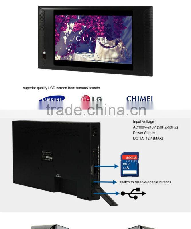FlintStone 10 inch bus LCD ad player, taxi commercial advertising screen, bus LCD promotional monitor