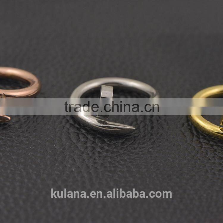 Modern engagement rings twisted nail rings class rings