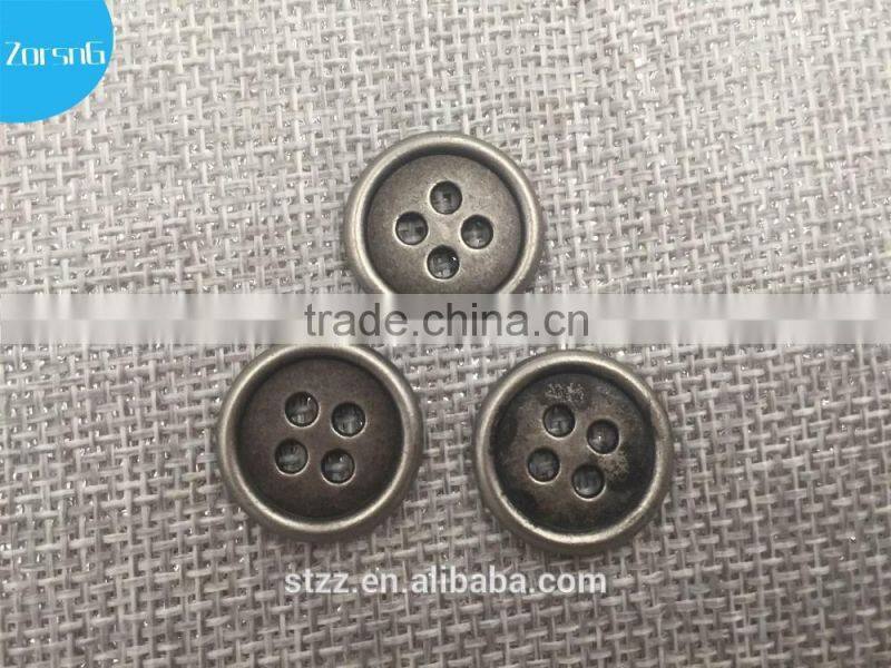 Fashion Design High Quality 4 Holes Metal Sewing Button